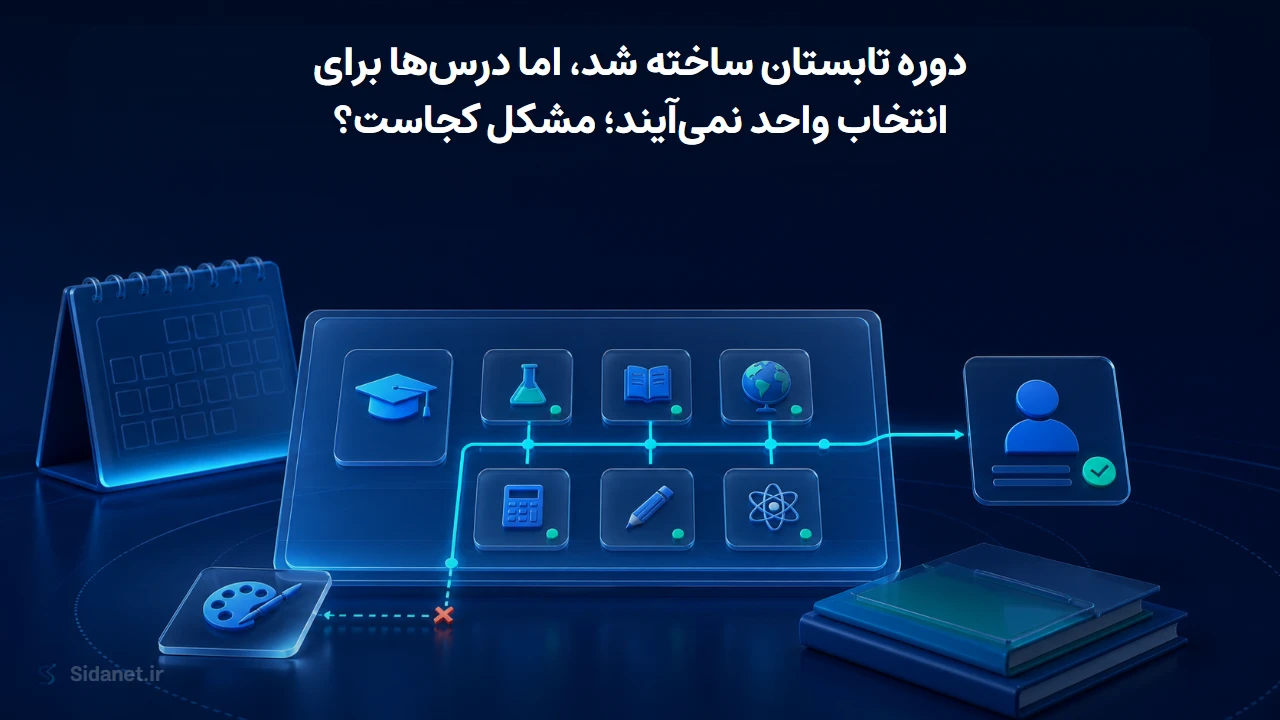 دوره تابستان ساخته شد، اما درسها برای انتخاب واحد نمیآیند؛ مشکل کجاست؟